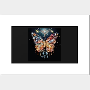 Butterflly Broach Sparkle Posters and Art